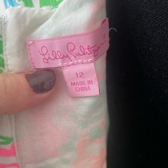 Lily Pulitzer Hibiscus Stroll Cathy Shift Dress Sz 12 Tropical Preppy Vacation - Picture 10 of 10